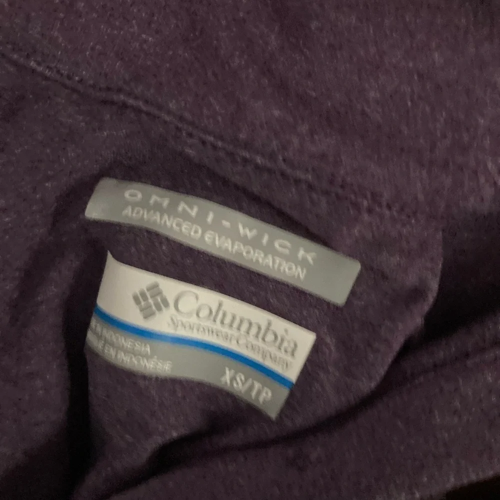 Purple Columbia Athletic (omni-wick) sports Golf polo shirt purple